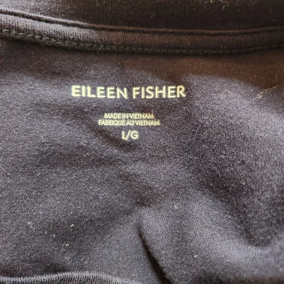 Eileen Fisher Organic Cotton Jersey Round Neck Dress Size Large - Picture 4 of 7